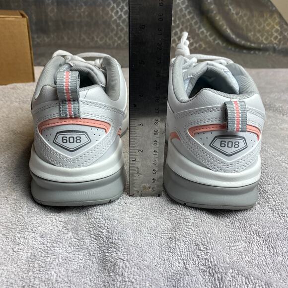 New Balance 608 V5 Sneakers Womens 8.5 White Pink Training Retrocore Y2K Gym - Picture 5 of 10